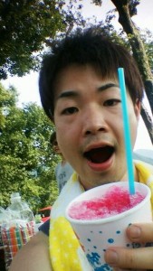 かき氷と色白