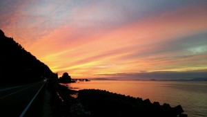 夕日